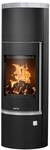 Justus 5693 11 Faro W+ 2.0 Kaminofen Stahl Schwarz mit Speckstein-Abdeckplatte/A+