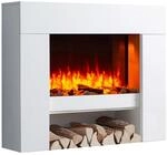 BALDERIA Elektrokamin Naran | Elektrischer Standkamin mit 3D-Flammeneffekt | Elektro