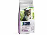 BOZITA Hair & Skin Weizenfrei mit Lachs - Trockenfutter für erwachsene Katzen,...