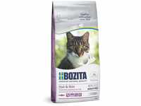BOZITA Hair & Skin Weizenfrei mit Lachs - Trockenfutter für erwachsene Katzen, dass