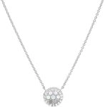 Fossil JFS00520040 Damen Collier Glitz Extension 925 Silber wei&szlig; Zirkonia 45 cm