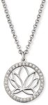 Engelsrufer Lotus Kette mit Anh&auml;nger ERN-Lotus-ZI, Lotusbl&uuml;te, rhodiniertes 925