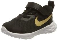 Nike Revolution 6 NN (TDV) Turnschuhe, Black MTLC Gold White, 22 EU