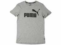 PUMA Jungen T-shirt, Medium Gray Heather, 128 (Herstellergröße: 8 ans)