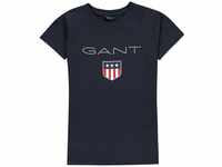 GANT Jungen Shield SS Logo T-Shirt, Evening Blue, 146/152