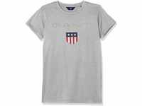 GANT Teen Boys Shield T-Shirt - Light Grey Melange - 134/140
