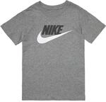Nike Kinder Sportswear T-Shirt, Carbon Heather/White, S