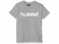 hummel Unisex Kinder Hmlgo Kids Cotton Logo T shirts, Grey Melange, 128 EU