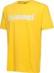 hummel Kids hmlGo Cotton Logo T-shirt, Yellow, Size 176