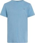 Tommy Hilfiger Jungen T-Shirt Kurzarm Rundhalsausschnitt, Blau (Dark Allure Heather),