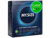 MY.SIZE Classic Kondome Größe 1 I 47 mm Breite I 3 Stück Probierpackung I Premium