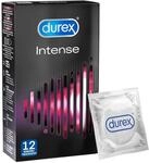 Durex Intense Orgasmic Kondome, Gerippte und genoppte Kondome mit Stimulationsgel