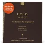 LELO HEX Respect XL, Extra Gro&szlig;e Kondome mit Gr&ouml;&szlig;erer St&auml;rke, d&uuml;nnes aber