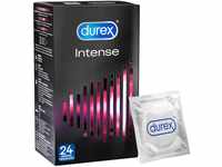 Durex Intense Kondome – Perfekter Sitz & leichtes Abrollen - mit Noppen,...