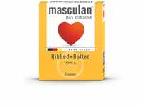 masculan® Das Kondom - RIBBED AND DOTTED 3 Stück