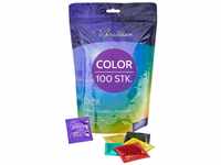VIBRATISSIMO Color Kondome 100er Pack I gefühlsecht & extra feucht I Condoms...