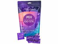 VIBRATISSIMO Kondome Mix 100er Pack gemischt I gefühlsecht & extra feucht I...