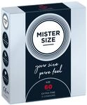MISTER SIZE Kondome gef&uuml;hlsecht hauchzart 60mm im 3er Pack/extra d&uuml;nn, extra fein,