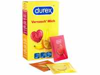 Durex Vernasch Mich Kondome, Kondome mit Geschmack, Gummi, Kondommix aus drei Aromen,