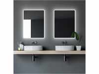 Talos Badspiegel mit Beleuchtung Moon - Badezimmerspiegel 80 x 60 cm - mit