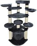 nanook Kratzbaum XXL Katzenbaum, Gigant Deluxe II, Premium Qualit&auml;t, dunkel grau-