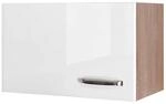 Flex-Well 00007842 Kurz-Oberschrank Valero Hochglanz wei&szlig;, Sonoma Eiche 60 x...