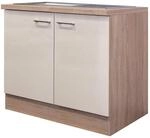 Flex-Well Sp&uuml;lenschrank Nepal - Unterschrank - inkl. Sp&uuml;len-Einbaubecken -...