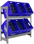 Simon Rack Getr&auml;nkekistenregal f&uuml;r 6 Kisten, 1000x1000x300 mm, Grau,...