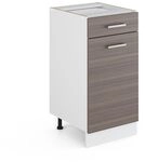 Vicco K&uuml;chenunterschrank R-Line, Edelgrau, 40 cm ohne Arbeitsplatte, zur freien