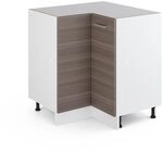 Vicco Eckunterschrank R-Line, Edelgrau, 75.6 cm | Verbindet zwei K&uuml;chenseiten...