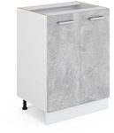 Vicco K&uuml;chenunterschrank R-Line, Beton, 60 cm ohne Arbeitsplatte, zur freien
