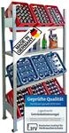 Lagerknecht Getr&auml;nkekistenregal 9 Kisten Made in Germany professionelle...