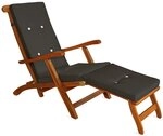 Casaria&reg; Sonnenliege klappbar wetterfest Holz inkl. Auflage FSC&reg;-Zertifiziert...