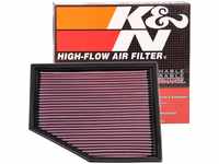 K&N 33-2292 Motorluftfilter: Hochleistung, Prämie, Abwaschbar,...