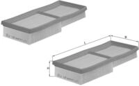 MAHLE LX 1137/S Luftfilter - f&uuml;r Chrysler Crossfire Roadster | Kompatibel mit: