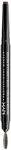 NYX Professional Makeup Augenbrauenstift, Precision Brow Pencil, Beidseitig mit