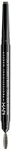 NYX Professional Makeup Augenbrauenstift, Precision Brow Pencil, Beidseitig mit