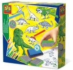 SES 14919 Creative Dinosaurier-Stempelset Dinosaur Stempel-Set, Gr&uuml;n, 40 x 200 x 200