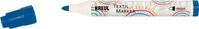 KREUL 90768 - Textil Marker medium, blau, mit gro&szlig;er unempfindlicher Faserspitze,