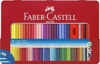 FABER-CASTELL - Buntstifte Set Colour Grip 48-teilig im Metalletui | Wasservermalbare