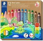 STAEDTLER Noris junior 140 Buntstifte 3 in 1 &ndash; 12er Set, ergonomisch