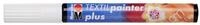 Marabu 01180003070 - Textil Painter plus, wei&szlig; 070, Strichst&auml;rke ca. 3 mm,