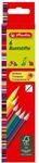 Herlitz Dreikant-Buntstifte, lackiertes Holz, FSC, 6 St&uuml;ck