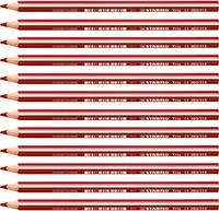 STABILO - Dreikant-Buntstift - Trio dick | 12er Pack, kirschrot