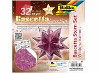 folia 400/2020 - Bastelset Bascetta Stern Winterornament lila/silber, 32 Blatt, 20 x