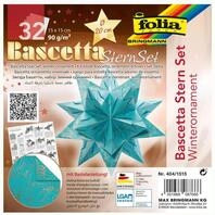 folia 404/1515 - Bastelset Bascetta Stern Winterornament t&uuml;rkis/kupfer, 32...
