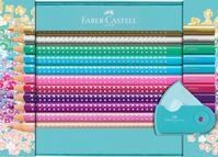 Faber-Castell - Buntstifte Set Sparkle, 20 Buntstifte und 1 Anspitzer