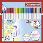 STABILO - Premium-Filzstift mit Pinselspitze - Pen 68 brush | variable