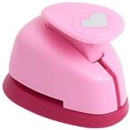 efco 1789923 Stanzer XS, Herz Motivstanzer, Metall, rosa, 5 x 3,5 x 4 cm