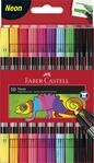 Faber-Castell - Filzstifte Set Neon, 10 Doppelfasermaler | Mit feiner und breiter